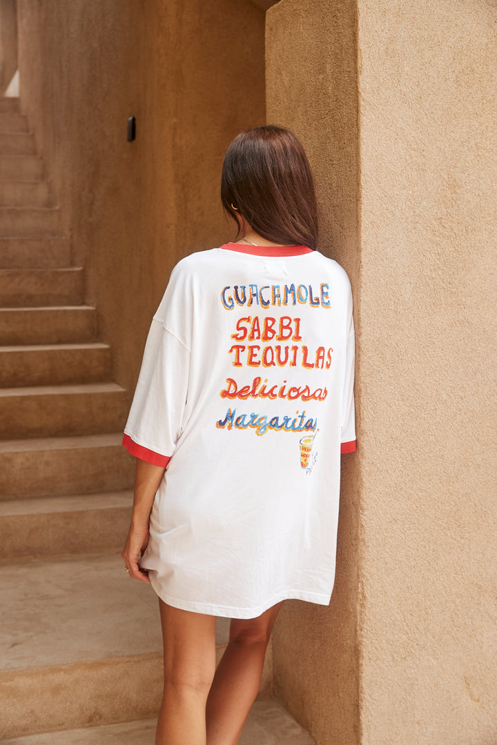 THE VERY OVERSIZED TEQUILA MADE ME DO IT TEE - WHITE