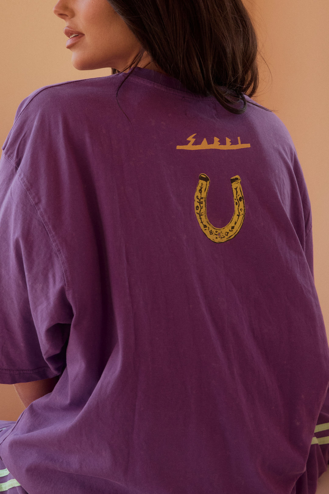 THE VERY OVERSIZED RODEO TEE  - PURPLE