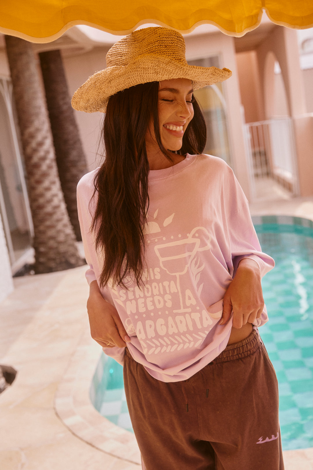 THE VERY OVERSIZED MARGIE TEE - LILAC PASTEL