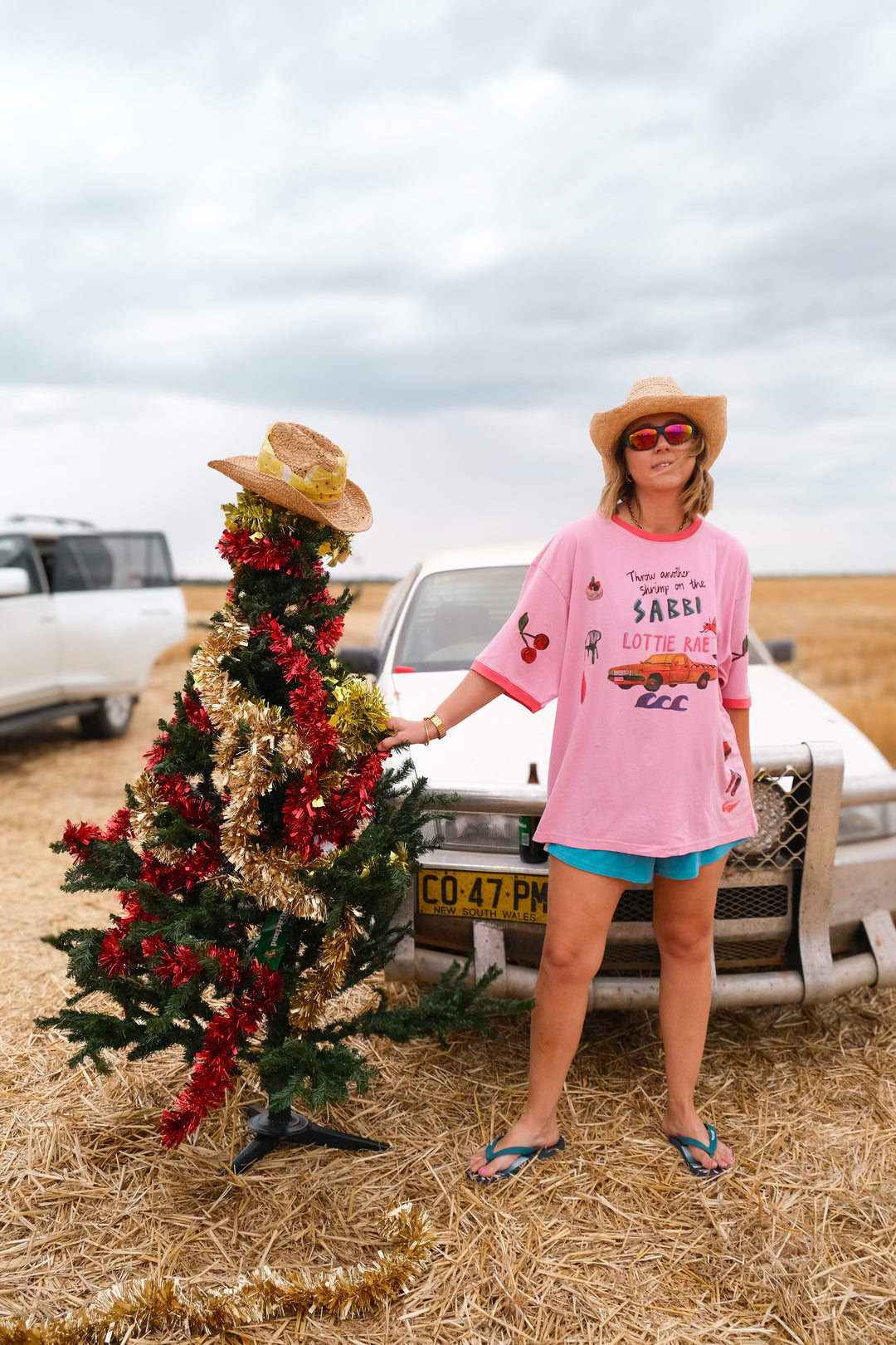 LOTTIE RAE XMAS TEE - PINK