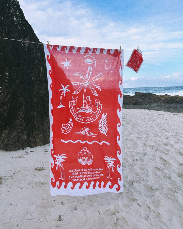 THAT'S A WRAP SARONG - RED MERMAID